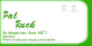 pal ruck business card